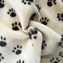 Dog Footprint Printing Fur Fake Fur
